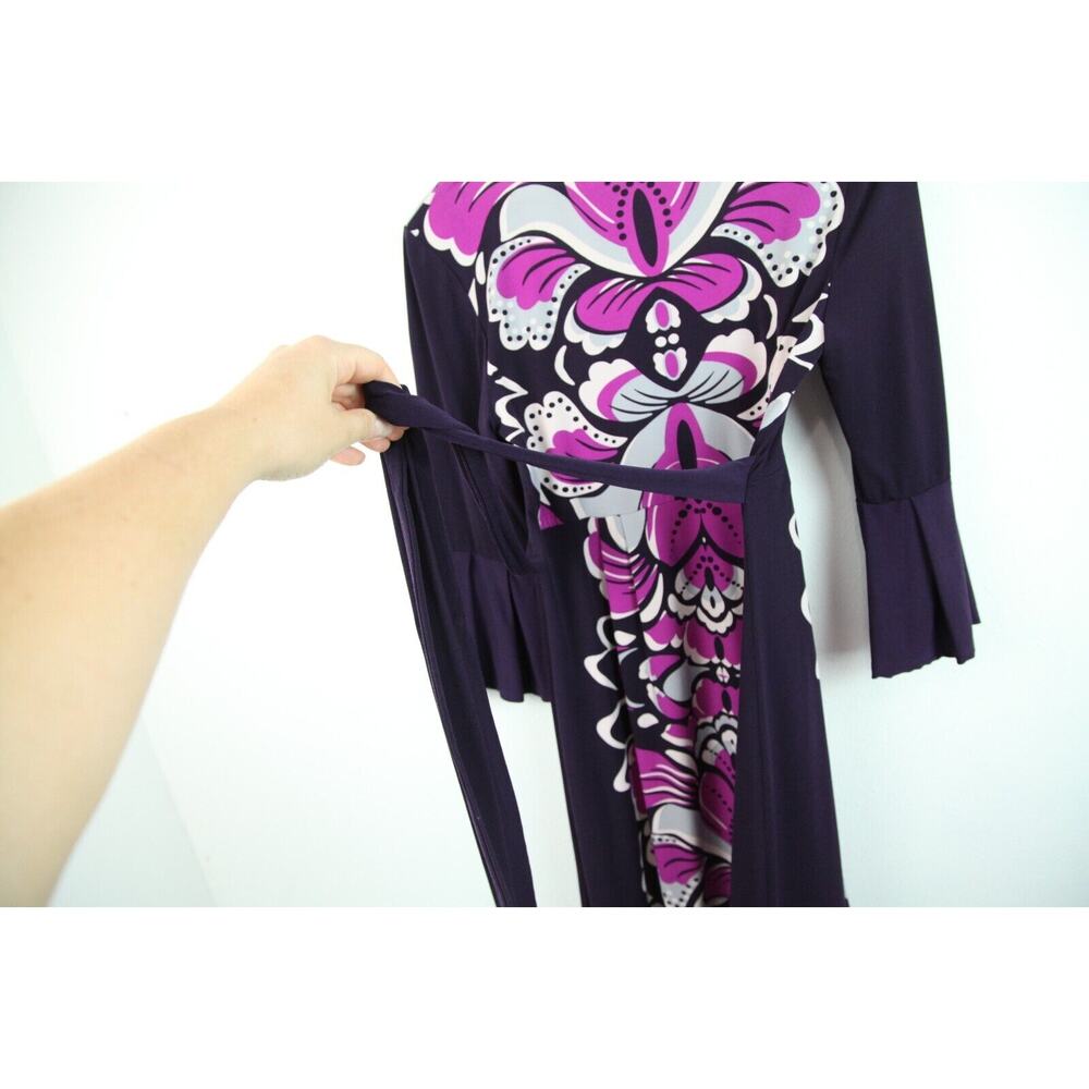 Y2K Babydoll Dress Quirky Retro Print Bell Sleeve Retro Witchy Boho10 Vintage - Picture 9 of 9